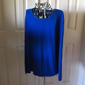 Chico’s 28” long rayon tunic sweater